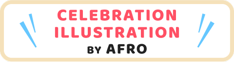 Afro celebration illustration